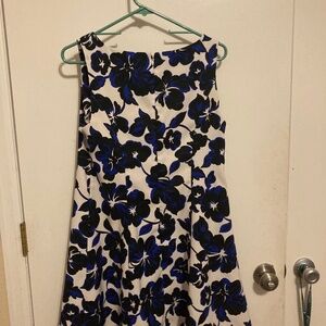 Blue floral dress